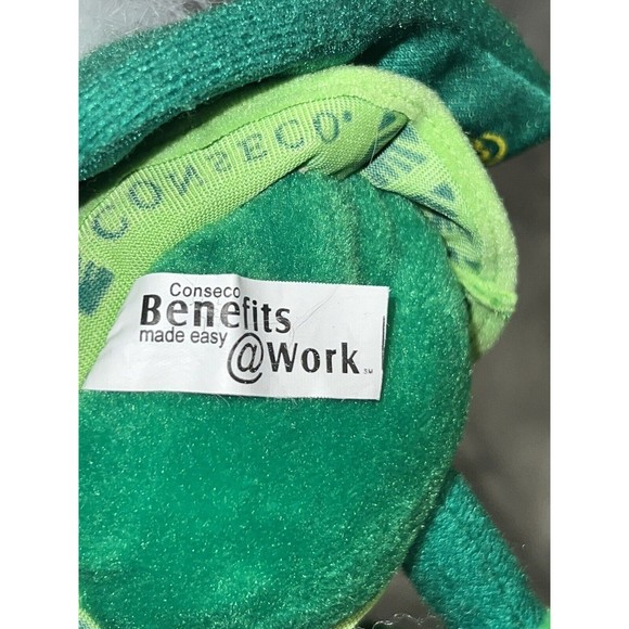 Gnome Stuffed Plush Green Conseco Benefits Development Advertising Promo 10” - Picture 5 of 6